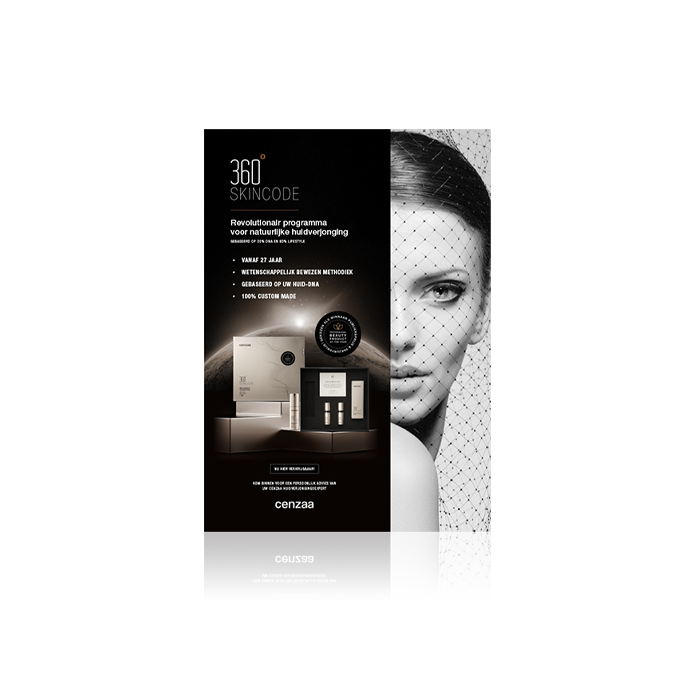 Cenzaa 360 Skincode Award Winning Stoepbordposter