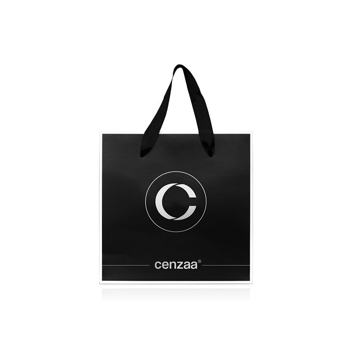 Cenzaa luxe papieren tas 21x21 cm